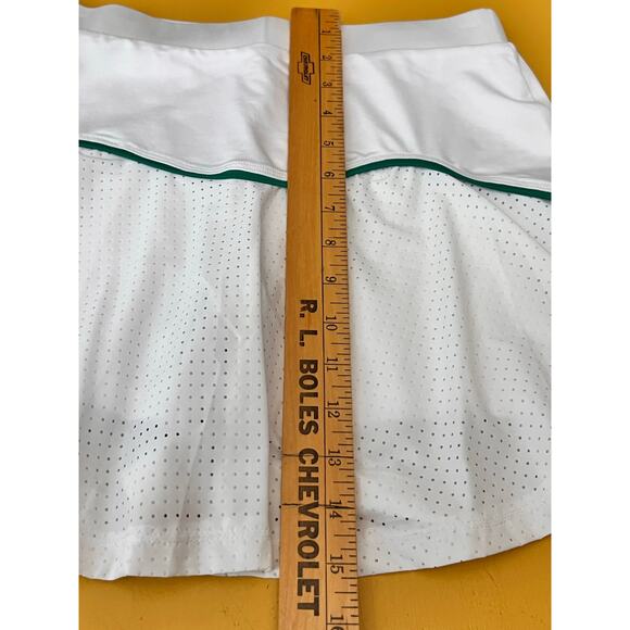 L'Etoile Sport High Waisted Mini Tennis Skirt with Built-in Short White S NWT - Picture 6 of 6